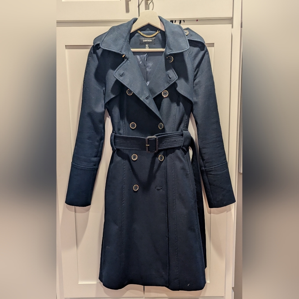 Karen Millen Trench Coat - Navy Blue